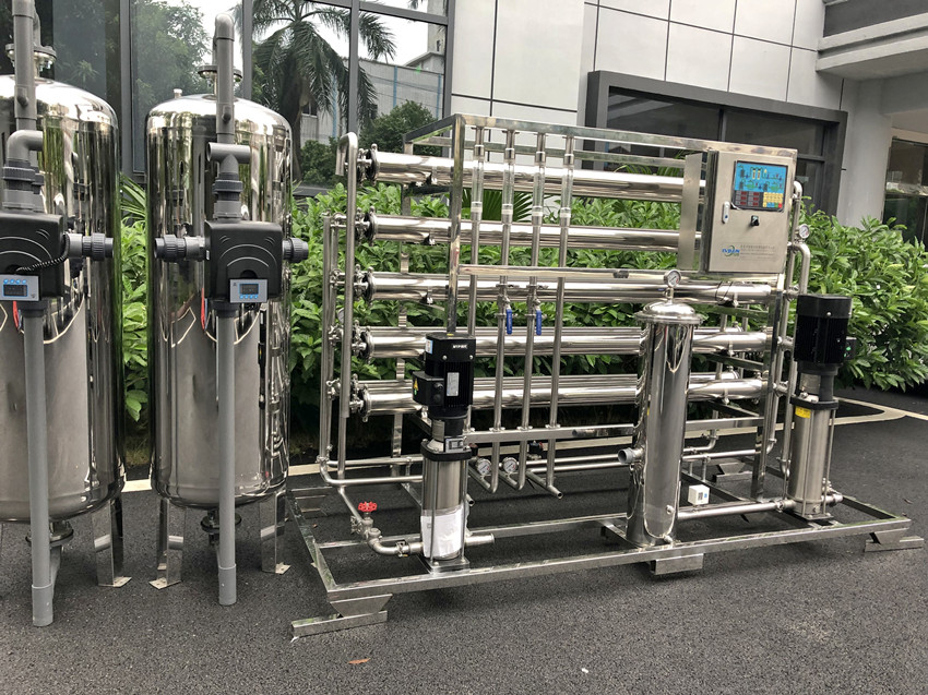 醫(yī)藥用2t/h全自動不銹鋼雙級反滲透純化水設備